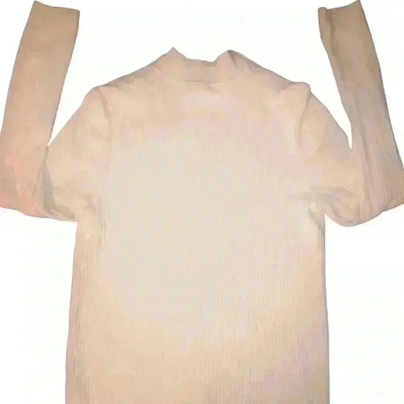 Talbot's Ribbed Mock Neck Gold Studs long sleeve pullover Size Medium PRISTINE! - Picture 7 of 8